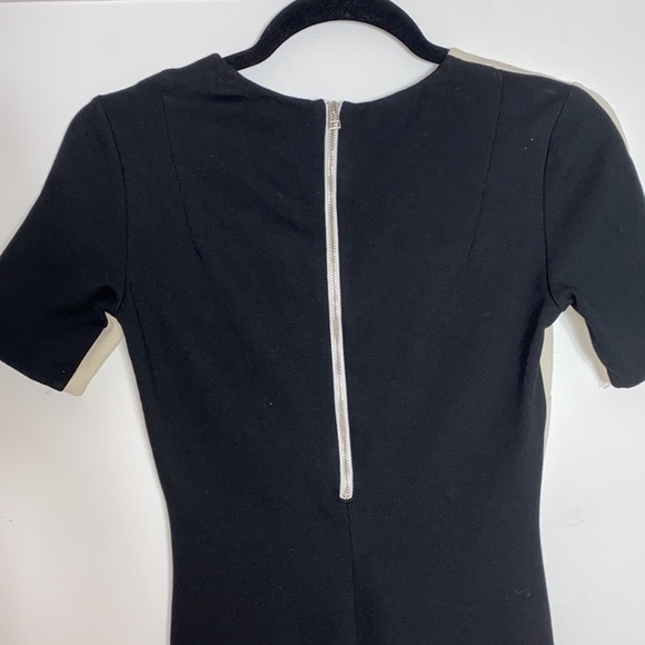 ARITZIA Wilfred mini dress bodycon cream and black Size Small - Picture 7 of 9